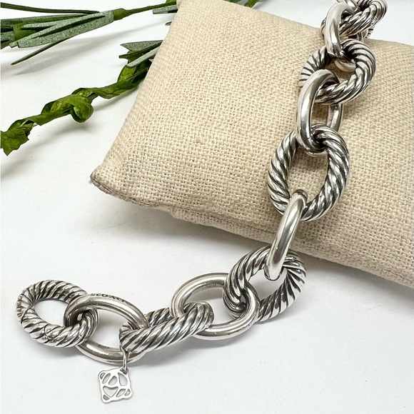 David Yurman Xtra Large Oval Link Chain Bracelet .925 - Picture 8 of 8